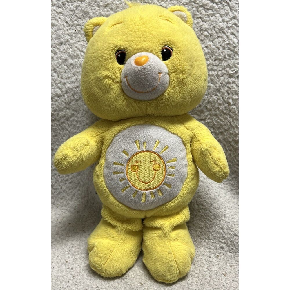 Care Bears Plush 2012 Hasbro American Greetings 12" Funshine Yellow Sunshine
